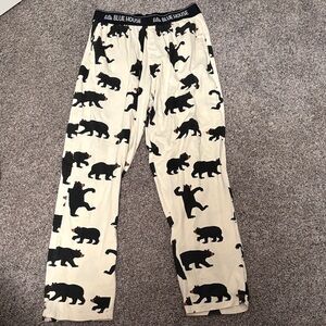 Blue House Men's Pajama Bottoms - Black Bear Print on Cream